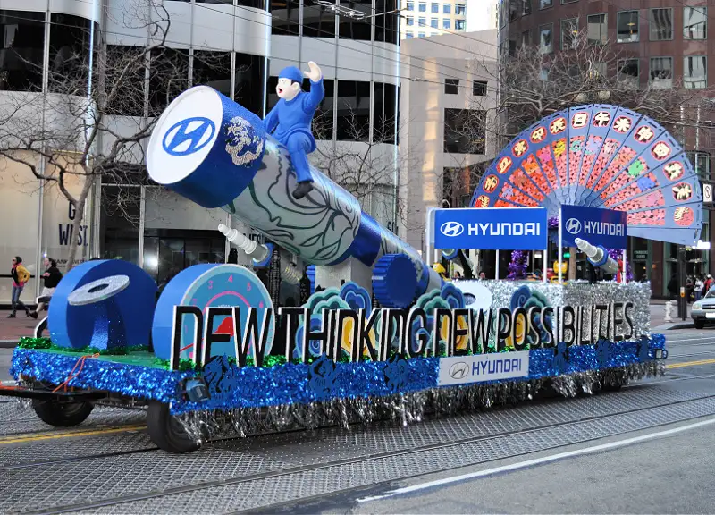 Chinese New Year's Parade and Festival float