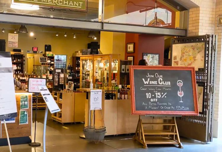 Wine Merchant shop at the SF Ferry Building