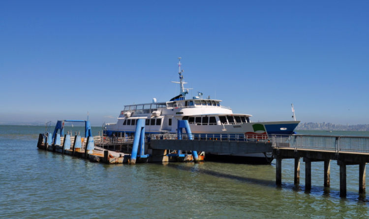 Ferry & dock in Sausalito, CA