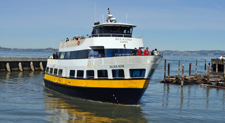 Blue and Gold Ferry from Sausalito to Fisherman's Wharf