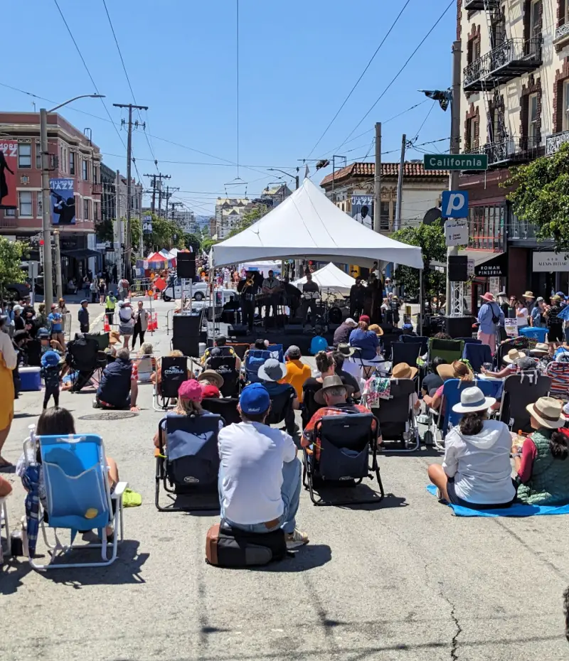 Live music at the Fillmore Festival in July Live music at the Fillmore Festival in July