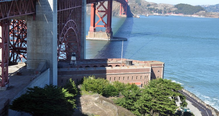 Fort Point from the GGB