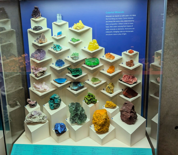 Gems and Minerals in the SF Science Museum