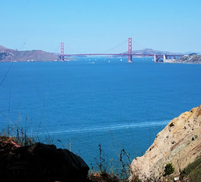 View of the Golden Gate Bridge from the Lands End Trail View of the Golden Gate Bridge from the Lands End Trail