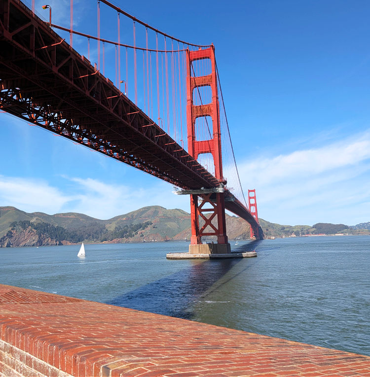 View of the Golden Gate Bridge from the Top of Fort Point View of the Golden Gate Bridge from the Top of Fort Point