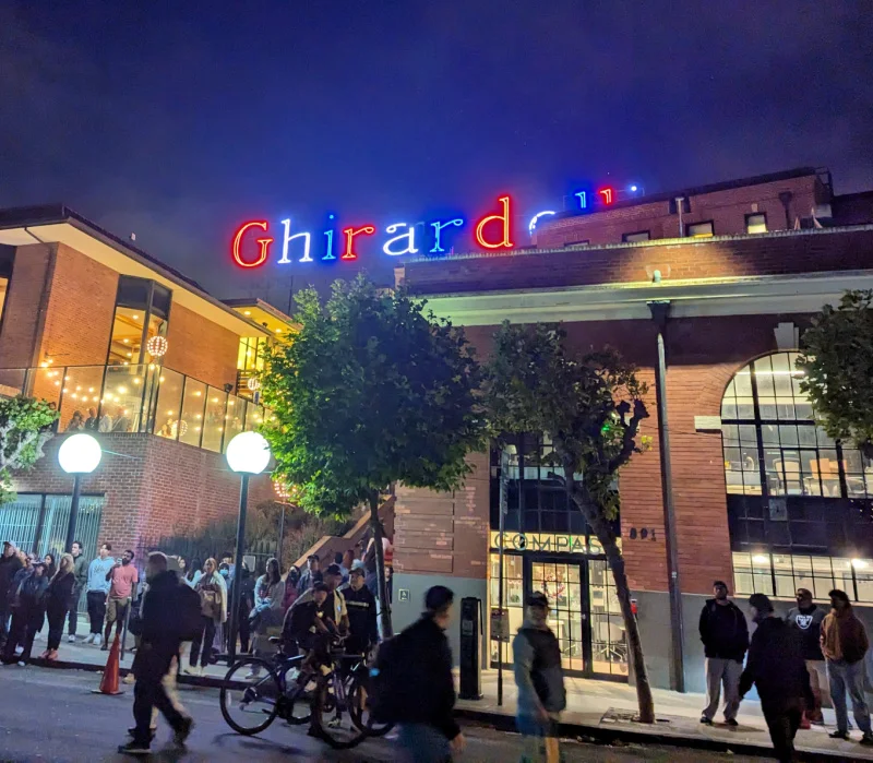 Ghirardelli Square on Fourth of July Ghirardelli Square on Fourth of July