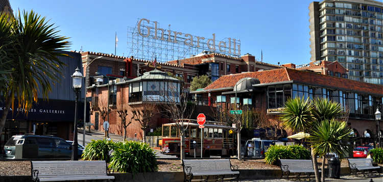 Ghirardelli Square from Aquatic Park