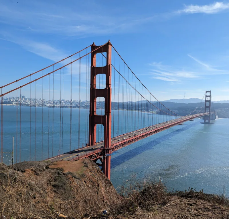View of the Golden Gate Bridge from Battery Spencer in Sausalito View of the Golden Gate Bridge from Battery Spencer in Sausalito