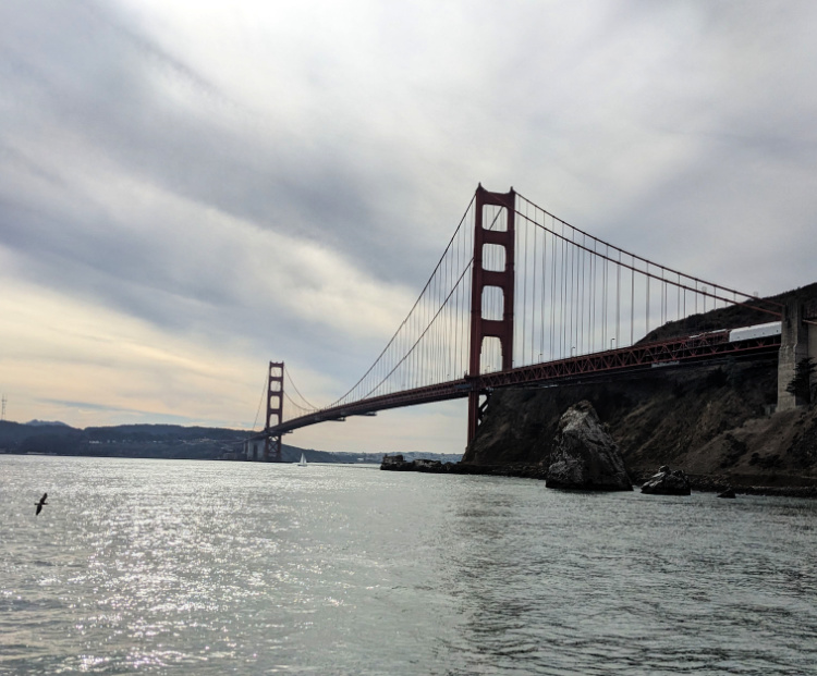 Golden Gate Bridge on Christmas in San Francisco