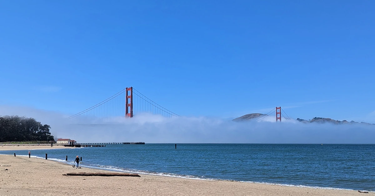 A foggy day at the Golden Gate Bridge A foggy day at the Golden Gate Bridge