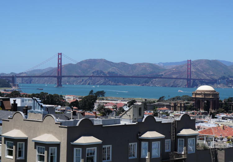Golden Gate Bridge from Rooftop
