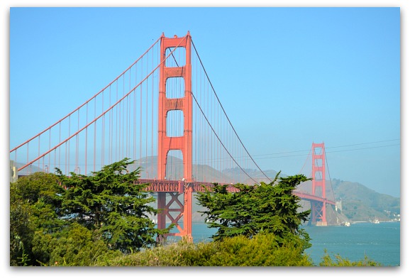 Golden Gate Bridge in the Marina District