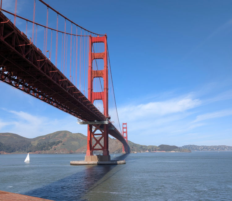 Golden Gate Bridge views from Fort Point National Historic Site Golden Gate Bridge views from Fort Point National Historic Site