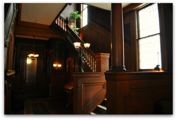 The Grand Staircase in this Queen Anne Victorian