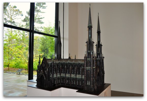 The European Church made out of guns at the de Young Museum in San Francisco