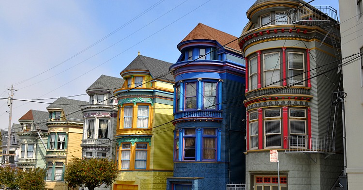 Haight Ashbury Victorians