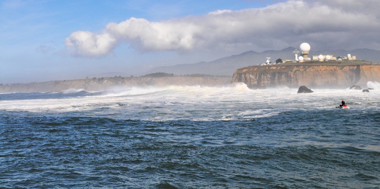 On the water in Half Moon Bay