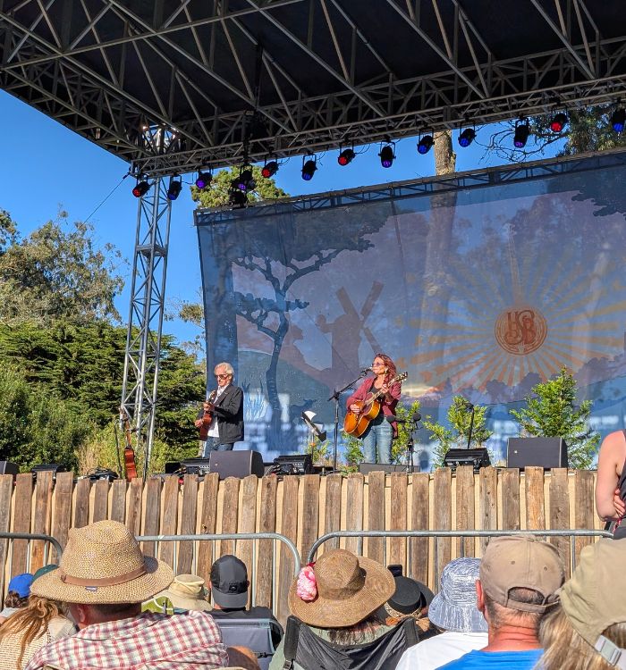 Roseanne Cash on stage at Hardly Strictly Bluegrass in San Francisco