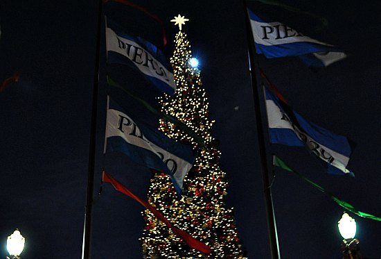 Holiday Tree Lighting in Fishermans Wharf