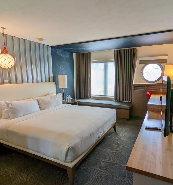 A nice room at the Hotel Zephyr in San Francisco's Fisherman's Wharf.