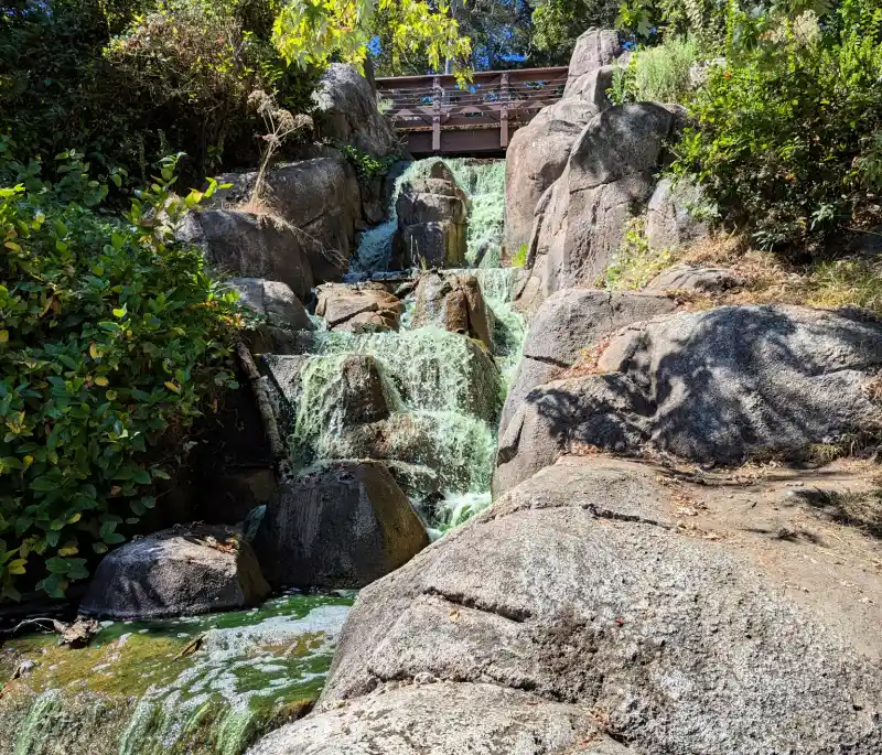 A small part of Huntington Falls in Golden Gate Park