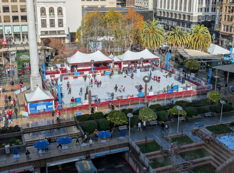 Ice Skating Union Square in December