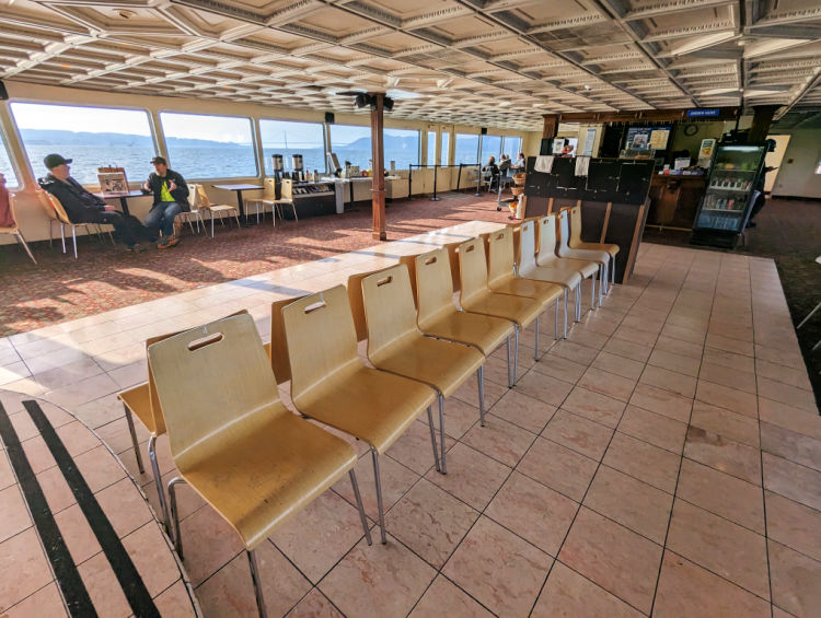 Indoor Alcatraz Ferry Seating
