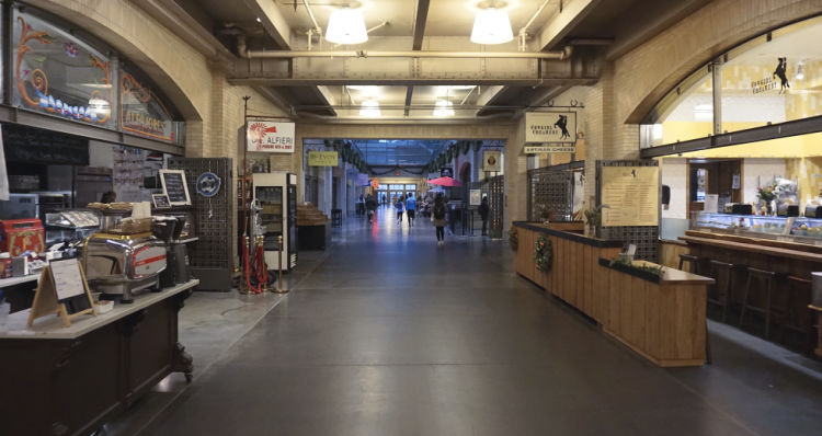 Inside the Ferry Building in San Francisco