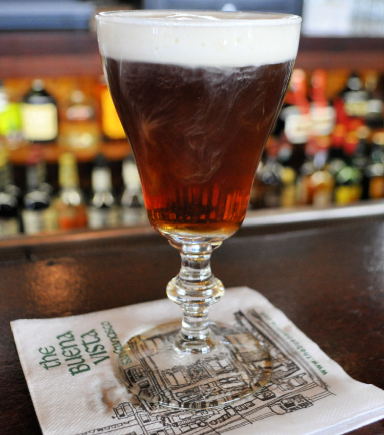 Irish coffee in Fisherman's Wharf