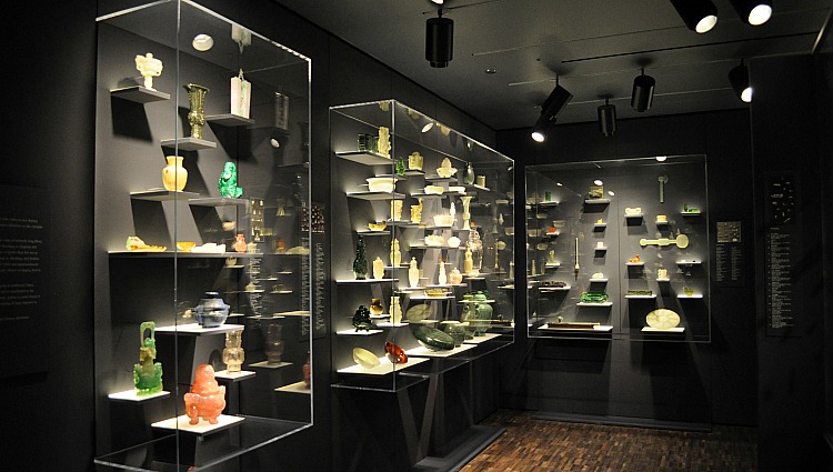 The Jade display at the Asian Art Museum in San Francisco