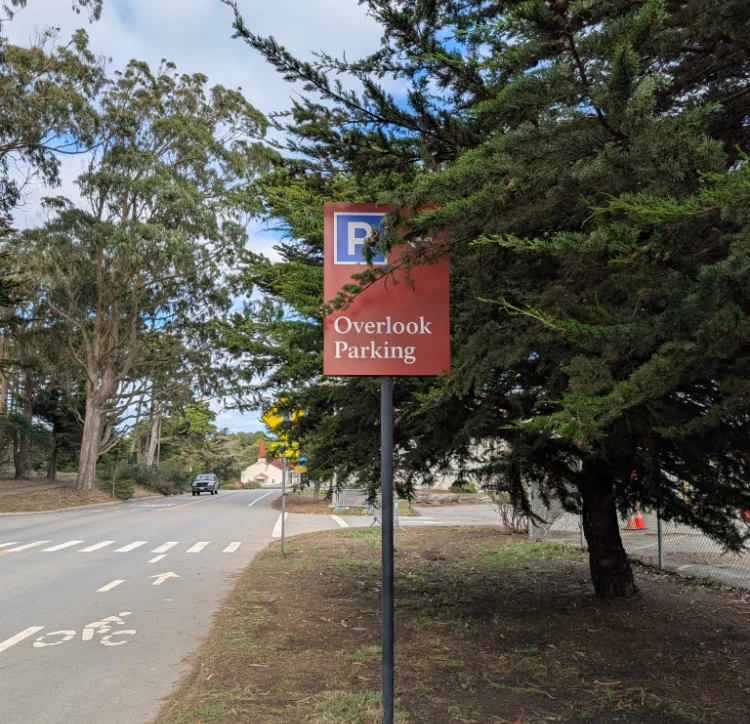 Parking signs for Langdon Court Parking Area
