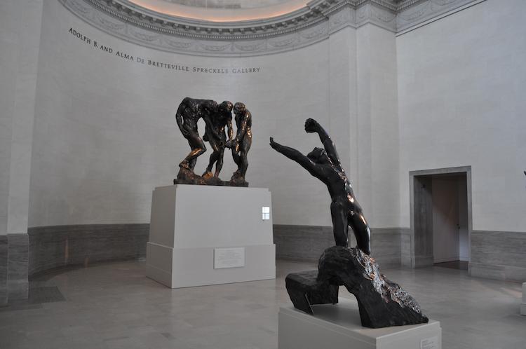 Two famous Rodin statues at the Legion of Honor in San Francisco