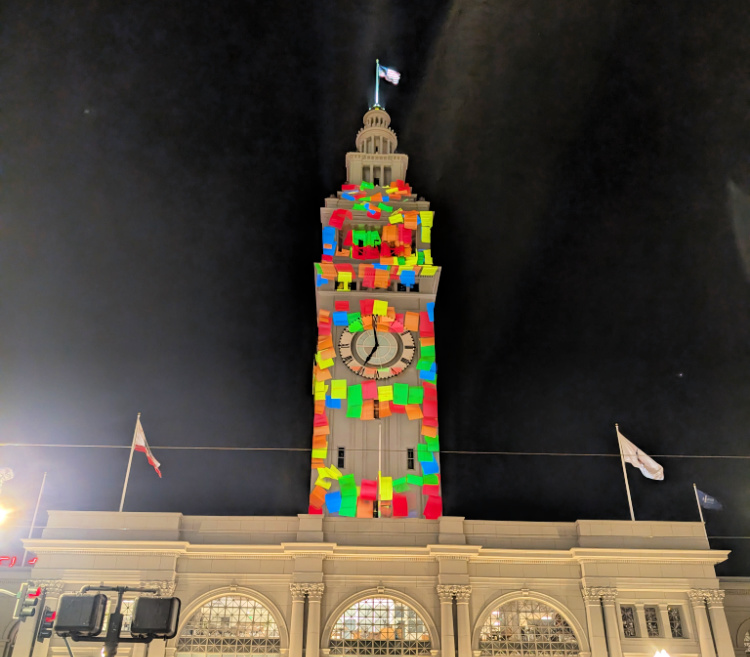 Let's Glow Holiday Lights at the Ferry Building