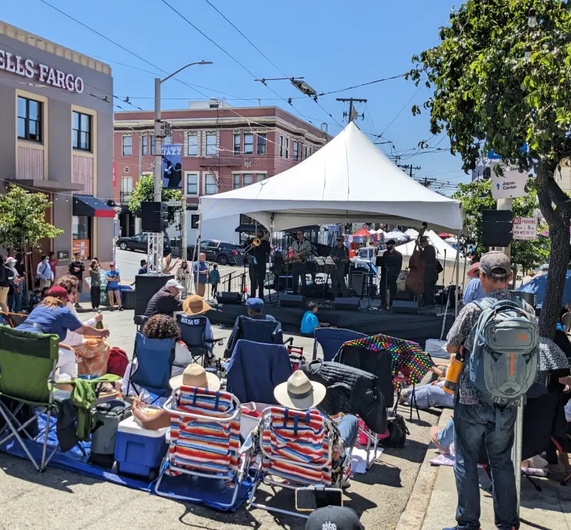 Live Music at Fillmore Street Festival in San Francisco