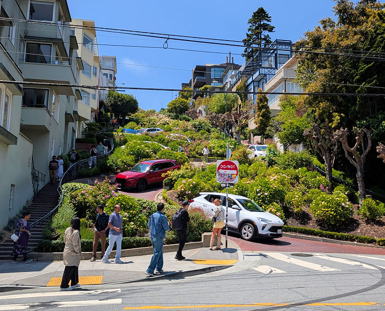 Lombard Street in May Lombard Street in May