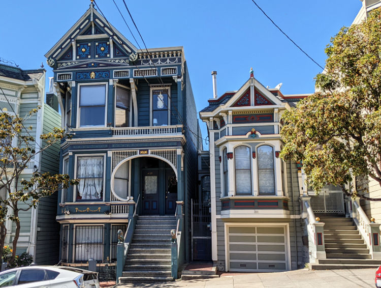 Blue Victorian in the Lower Haight