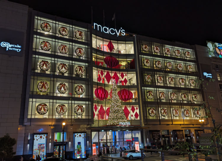 Macys Decorations in San Francisco