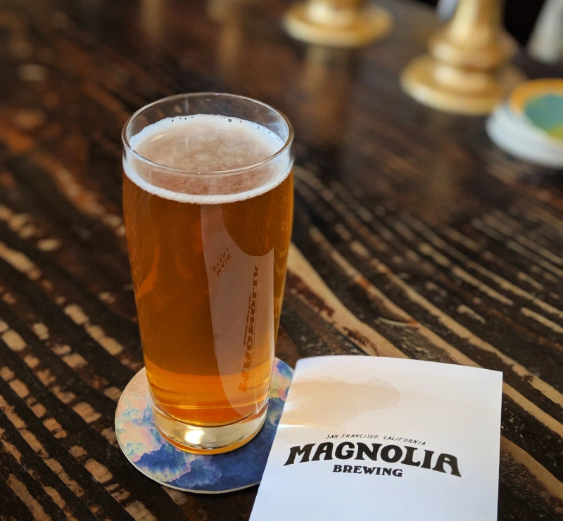 A craft beer at Magnolia Brewing Company A craft beer at Magnolia Brewing Company