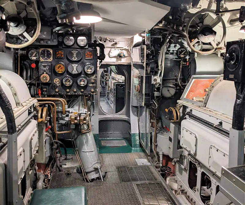 Main control room in the USS Pampanito Main control room in the USS Pampanito