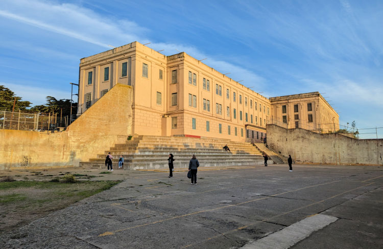 Main Prison Building from the Rec Yard Alcatraz