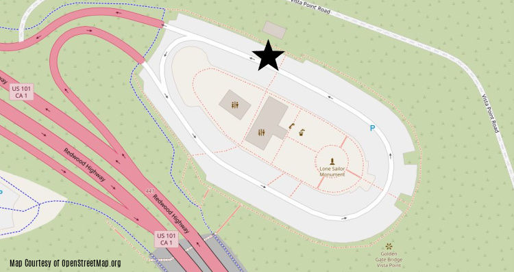 Map for Hop On Hop Off Vista Point Stop