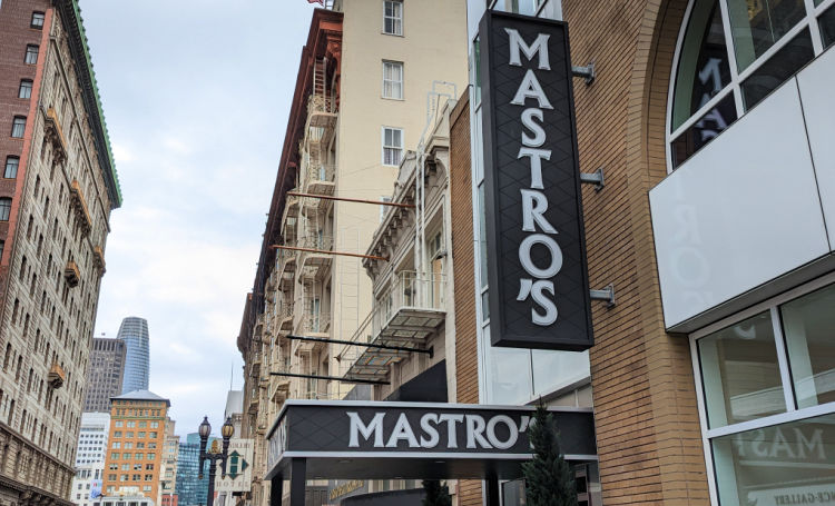 Mastros in downtown San Francisco