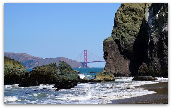 Mile Rock Beach in San Francisco