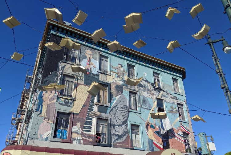 Jazz Mural in San Francisco's North Beach District