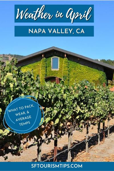 Napa Weather April Pin