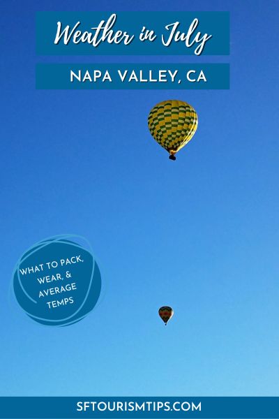 Napa Weather July Pin