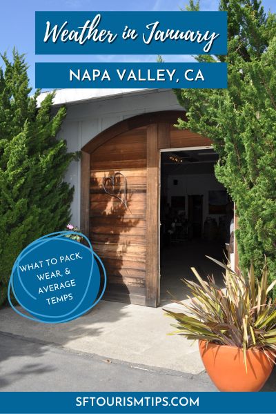 Napa Weather January Pin