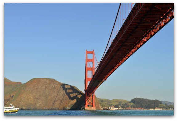 The northern tower of the Golden Gate Bridge in San Francisco