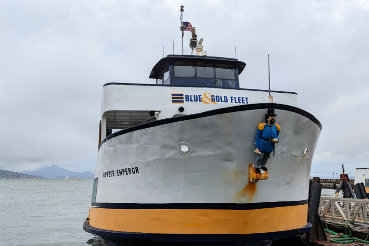 Typical cruise boat for SF NYE Fireworks cruises