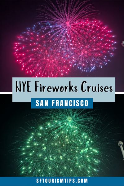Pinterest Pin for NYE fireworks cruises in SF